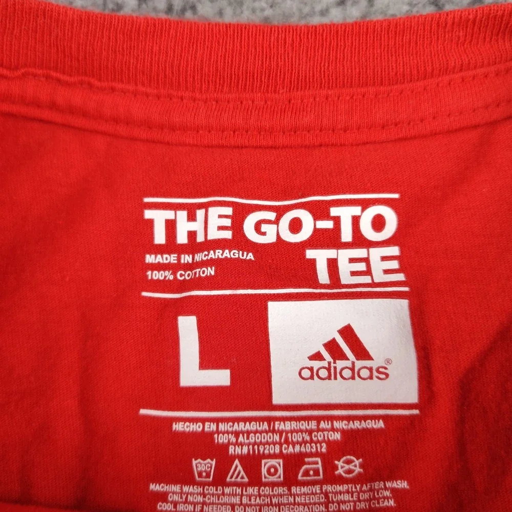 Adidas Houston Rockets James Harden 13 Red T-Shirt Mens Large NBA Basketball Tee